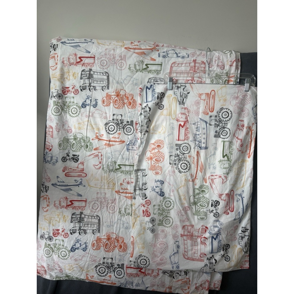IKEA Ljudlig Twin Duvet Cover Set w /Sham Vintage Transportation Pattern